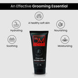 BADMAN Men's Grooming Charcoal Face Wash (100ml) & Charcoal Shaving Cream (60g)