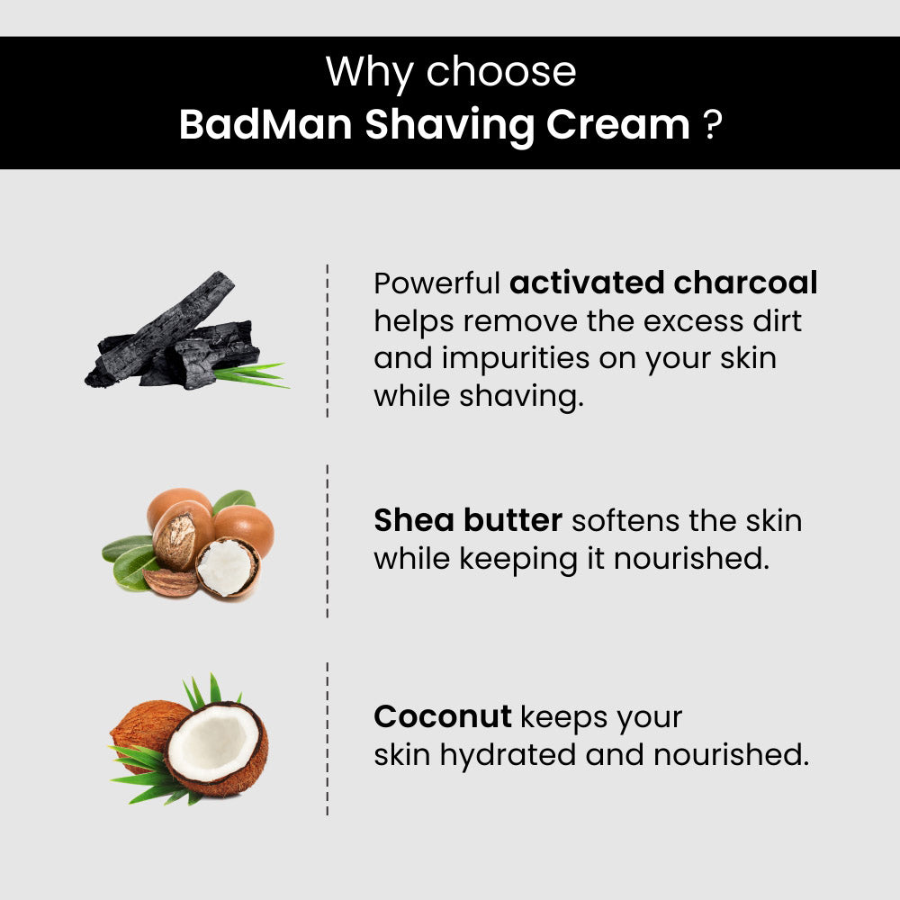 BADMAN Charcoal Shaving Cream